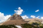 Logan Pass Landscape View In Glacier National Park Stock Photo