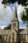 Church And Steeple Stock Photo