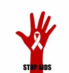 Aids Awareness Red Ribbon. World Aids Day Stock Photo