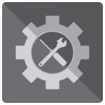 Tool  Icon Design. Wrench With Screw Driver Symbol. Object Tool Icon Stock Photo