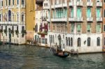 View Down The Grand Canal In Venice Stock Photo