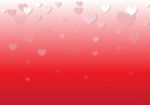 Falling Heart Red Background Stock Photo