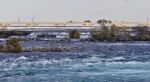 Beautiful Picture With Amazing Powerful Niagara River Stock Photo