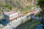 The Train Ride (nariz Del Diablo) From Riobamba In Ecuador Stock Photo