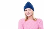 How Is My New Winter Cap! Stock Photo