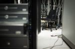 Storage Servers In Data Room Domestic Room Stock Photo