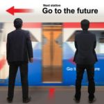 Businessman On The Sky Train Station Stock Photo