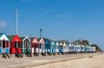 Southwold, Suffolk/uk - June 2 : Colourful Beach Huts In Southwo Stock Photo