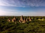 Areal View Of Religious Temples Stock Photo