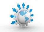 International People Network Stock Photo