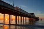 Sunrise Over Southwold Pier Stock Photo