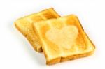 Heart Toast Stock Photo