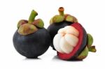 Mangosteen Stock Photo