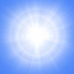 Blue Sunny Background Stock Photo