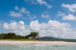 Deserted Beach At Vieux Fort Stock Photo