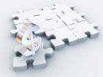 Missing Piece Is Finance Stock Photo