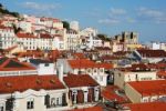 Lisbon Cityscape With S頃athedral Stock Photo