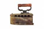 Vintage Iron Isolated Stock Photo