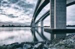 Gateway Bridge Motorway In Brisbane Stock Photo