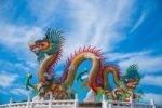 Dragon Chinese In Thailand Stock Photo