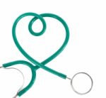 Stethoscope With Heart Stock Photo