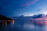 Seascape At Dusk,samui Island,thailand Stock Photo