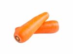 Carrots Isolated On White Background,with Clipping Path Stock Photo