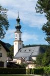 Church Of Saint Giles In St Gilgen Stock Photo