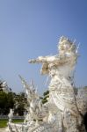 Giant - Wat Rong Khun Stock Photo