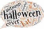 Halloween Words Background Stock Photo