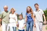 Portrait Of Happy Family Stock Photo