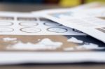 Contract Documents On The Desk In The Office Stock Photo