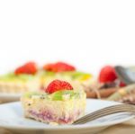 Kiwi And Strawberry Pie Tart Stock Photo