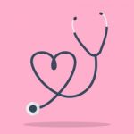 Stethoscope In Shape Of Heart Stock Photo