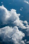 Cloudscape Over The Atlantic Ocean Stock Photo