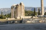 Temple Of Zeus In Athens Stock Photo