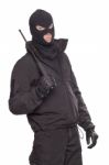 Masked Man Stock Photo