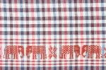 Native Sarong With Elephant Pattern Stock Photo