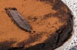 Homemade Carob Bean Cake Stock Photo