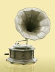 Vintage Gramophone Stock Photo