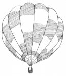 Hot Air Balloon Illustration Isolated Stock Photo