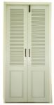 White Wooden Door Stock Photo