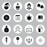 Christmas Icon Set  Illustration Stock Photo