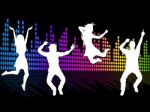 Dancing Excitement Indicates Sound Track And Soundtrack Stock Photo