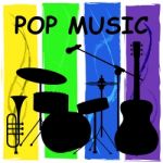 Pop Music Shows Sound Track And Harmony Stock Photo