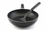 Pan With Handle And Spade Of Frying Pan Stock Photo