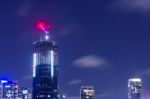 Brisbane, Australia - Saturday 25th November, 2017: View Of Brisbane City Skyscrapers At Night With Clouds On Saturday 25th November 2017 Stock Photo