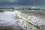 Eastbourne, East Sussex/uk - October 21 : Tail End Of Storm Bria Stock Photo