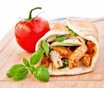 Chicken Wrap Stock Photo