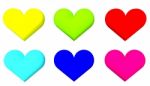 Multi Colored Heart Stock Photo